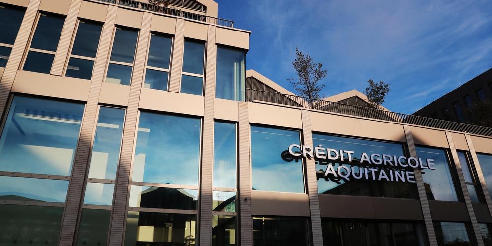 Photo du siège du credit agricole aquitaine