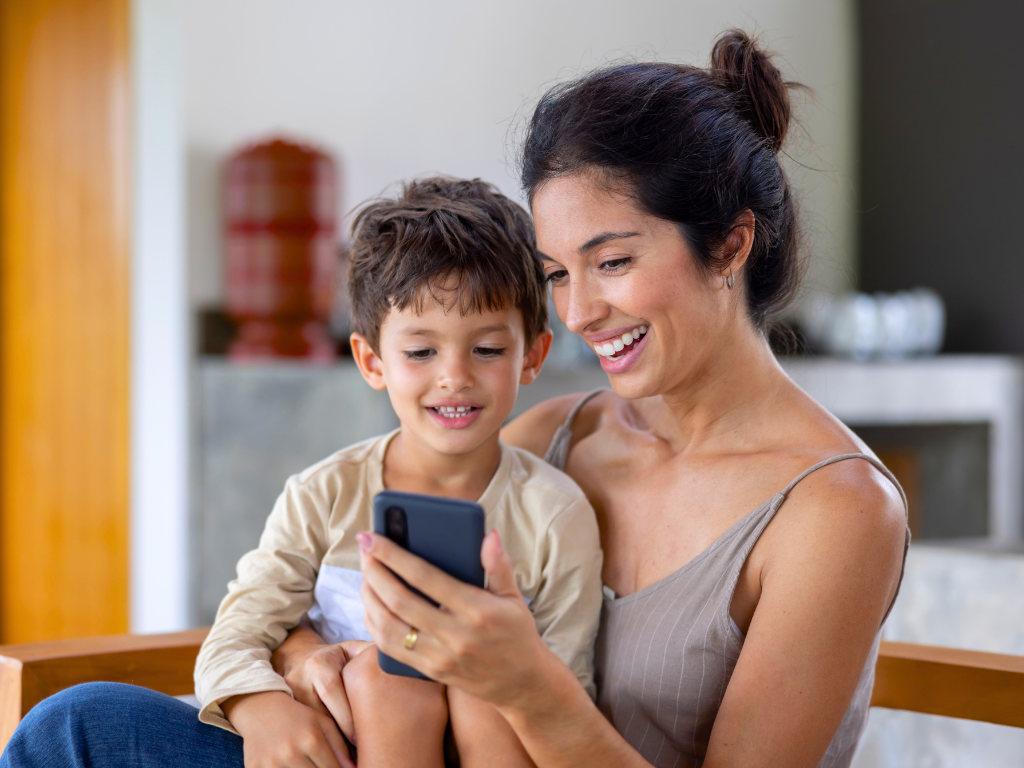 Femme avec son enfant